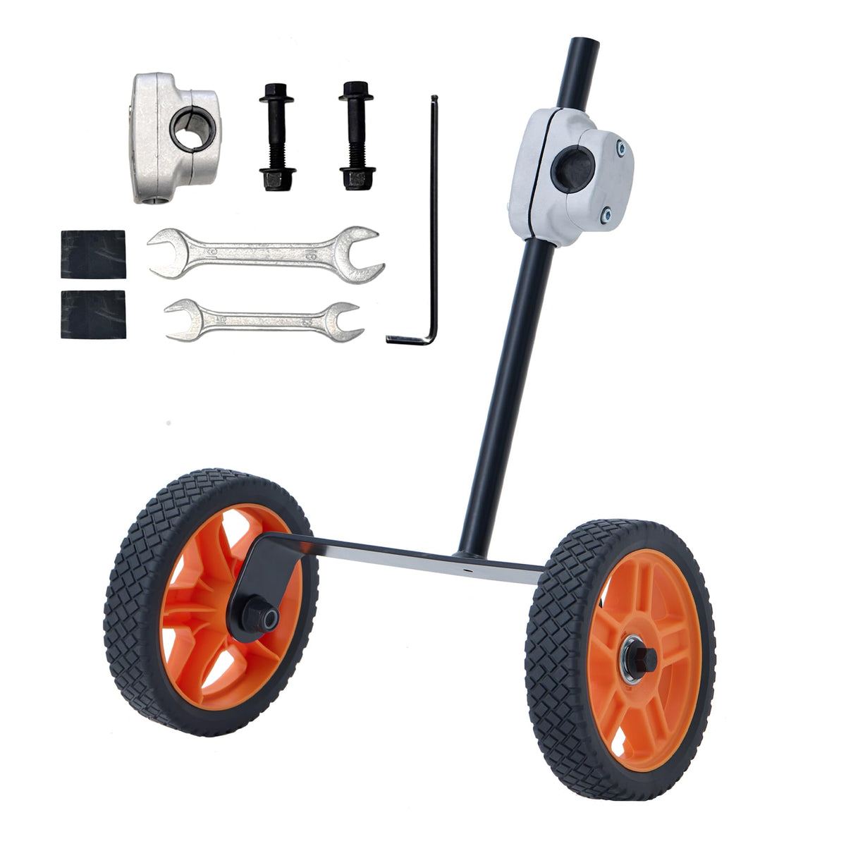 Deesucc front view wheel assembly showing stability and faster trimming