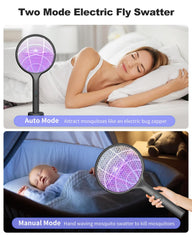 DEEZEE close-up of purple UV lamp and 3-layer safety grid highlighting effective insect attraction