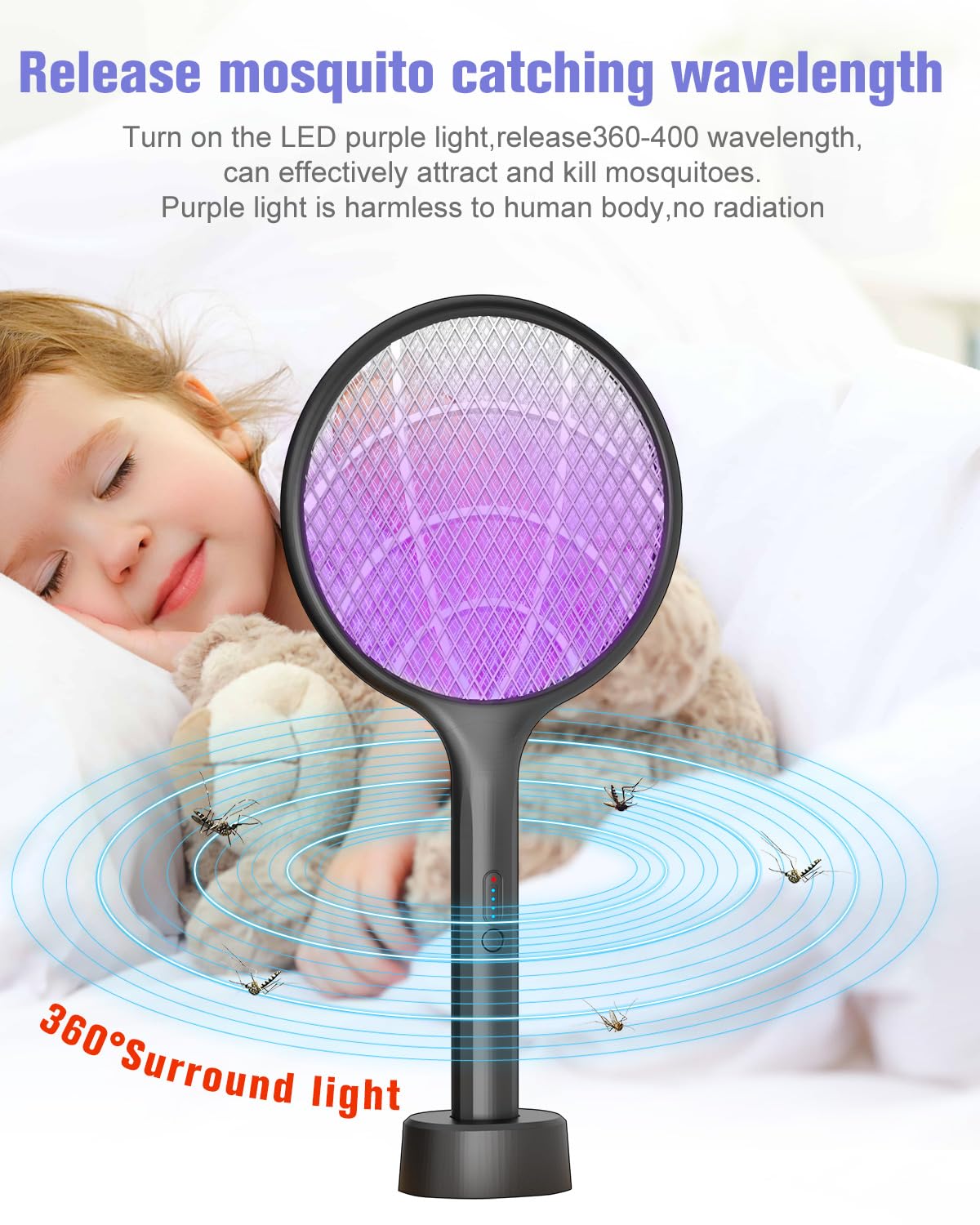 DEEZEE held in hand for scale showing lightweight travel-friendly rechargeable zapper