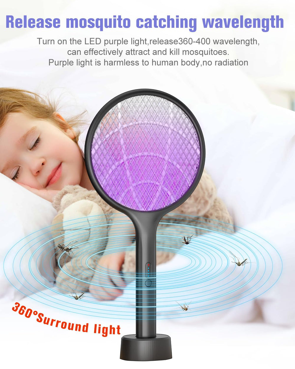 DEEZEE held in hand for scale showing lightweight travel-friendly rechargeable zapper