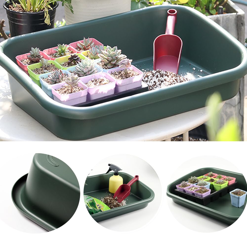 Defemim tray catching overflow water from pots protecting floors