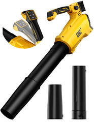 DeForce front view showing compact blower and nozzle, easy storage benefit