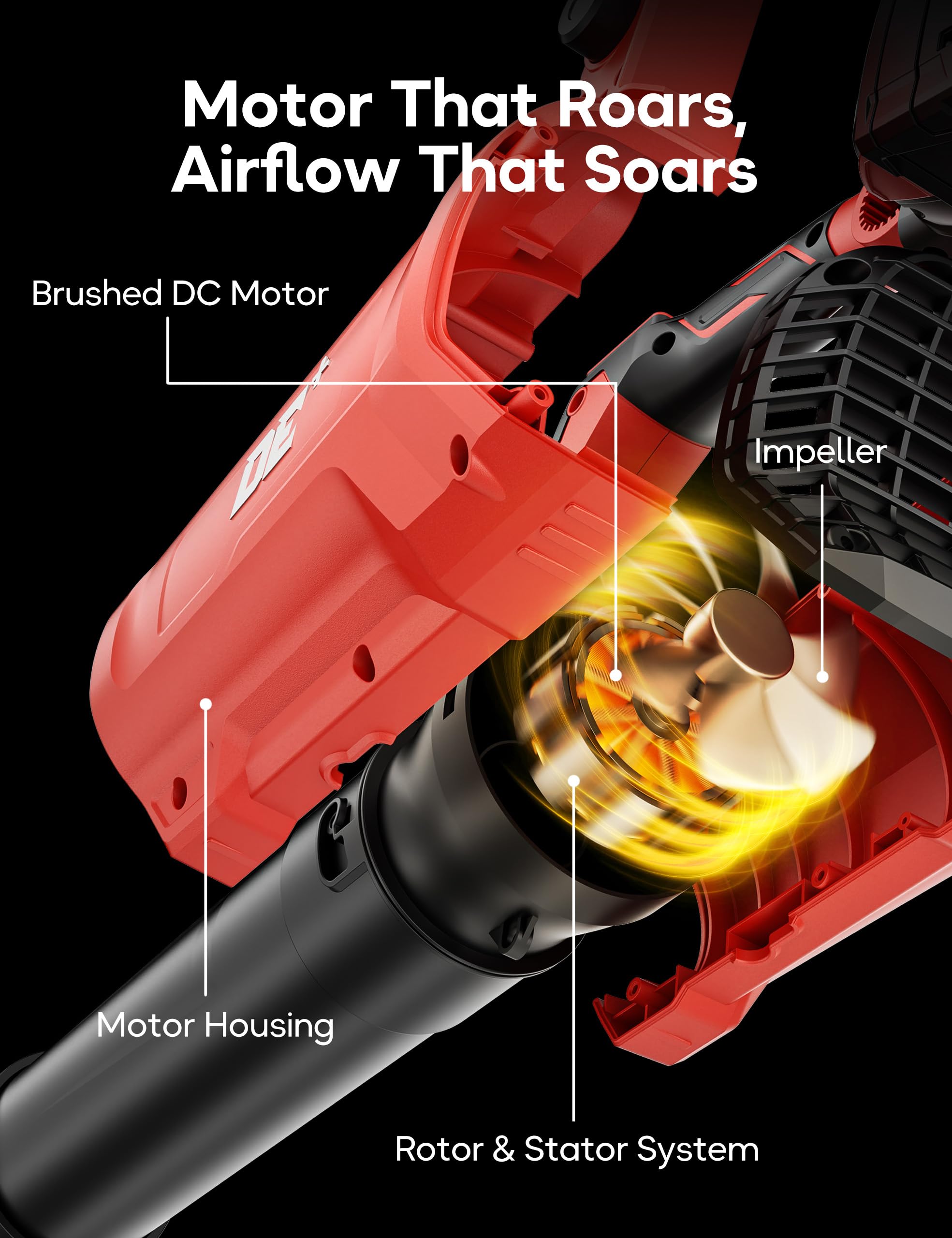 DeForce side profile highlighting ultra-light 3.35 lb body for comfortable extended use