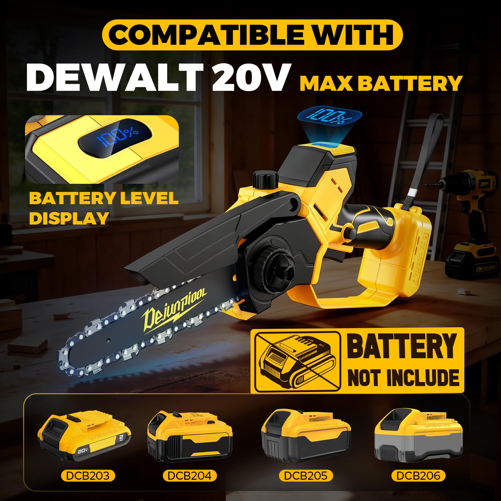 DEJUNPIOOL brushless motor close-up emphasizing efficient, durable performance