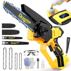 DEJUNPIOOL front angle showing both 6 and 8 inch bars for versatile cutting