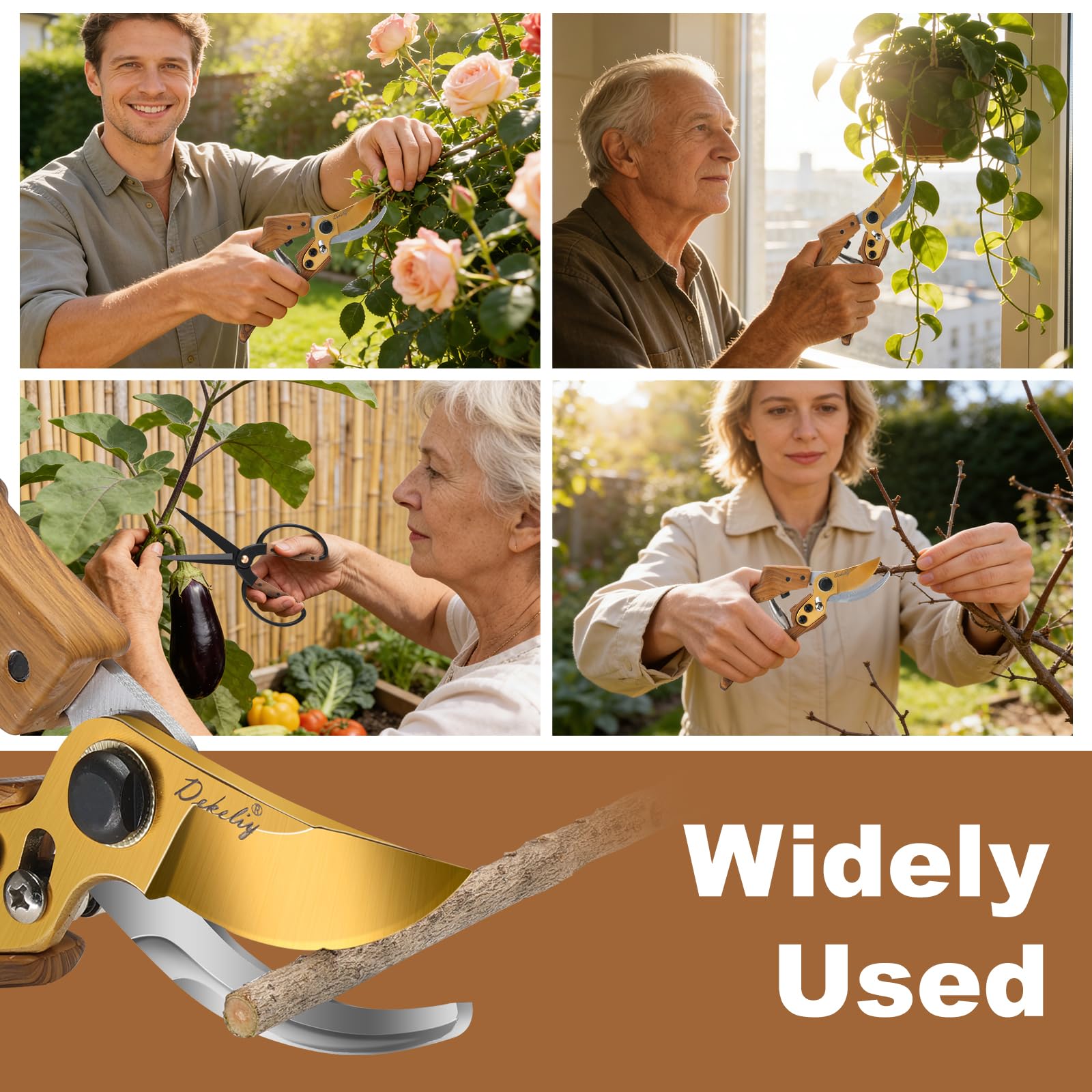 DEKELIY one-hand safety lock detail showing secure storage and safe handling