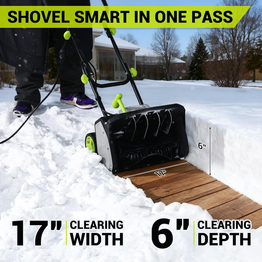DEKOPRO auger and adjustable chute detail for targeted snow discharge benefit