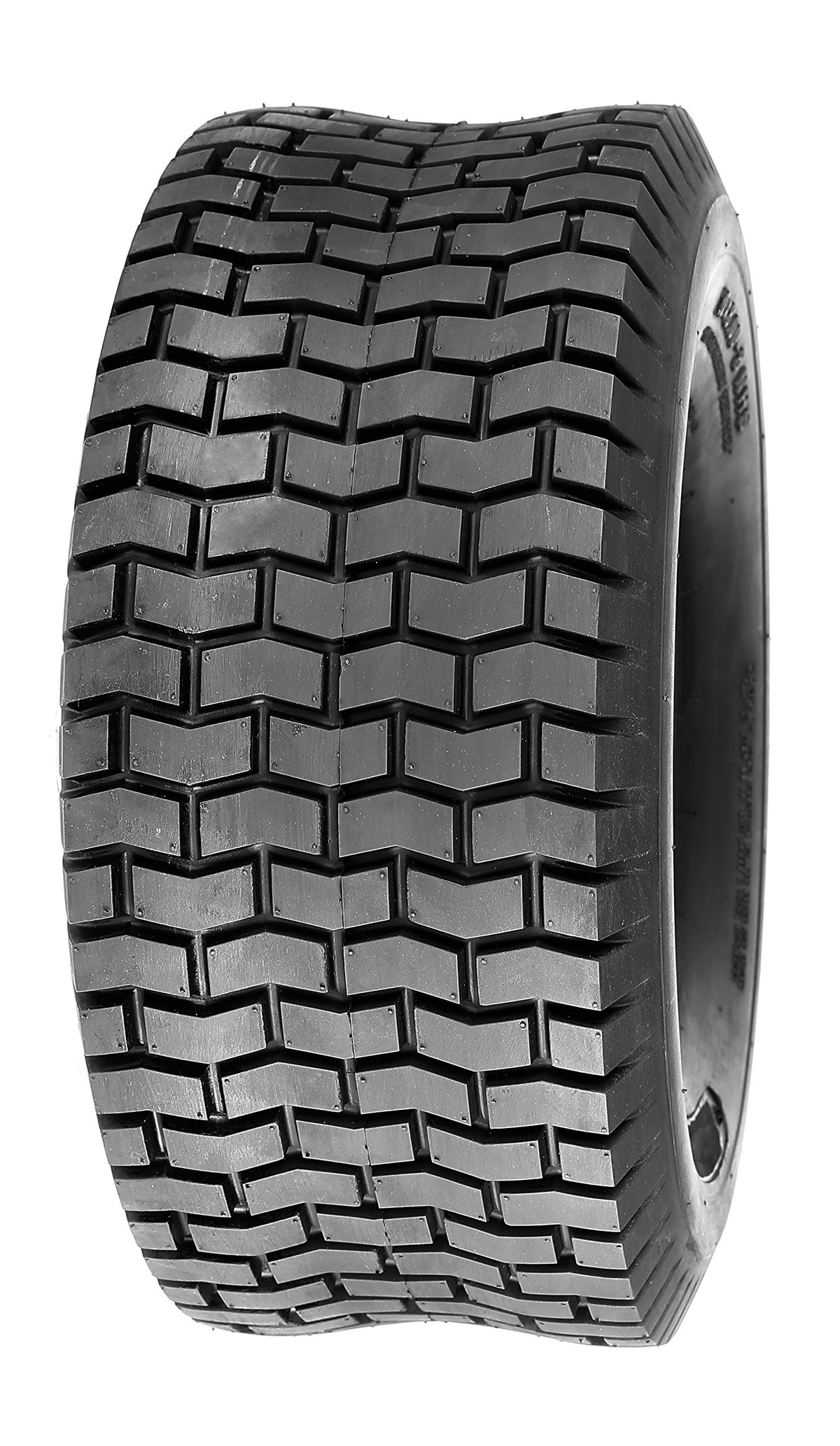 Deli Tire S-365 front view showing tread and wide shoulder protecting turf