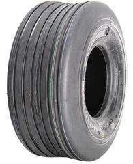 Deli Tire S-317 front profile showing straight rib tread, highlighting turf-friendly rolling
