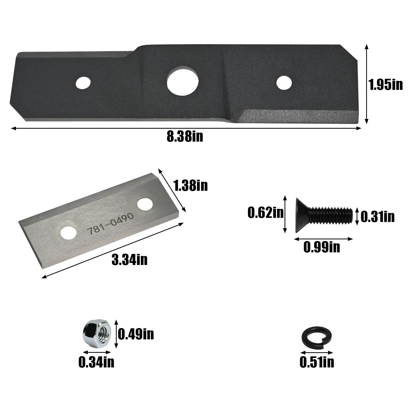 Delixike close-up of chipper blade edge highlighting durable steel and precise cut