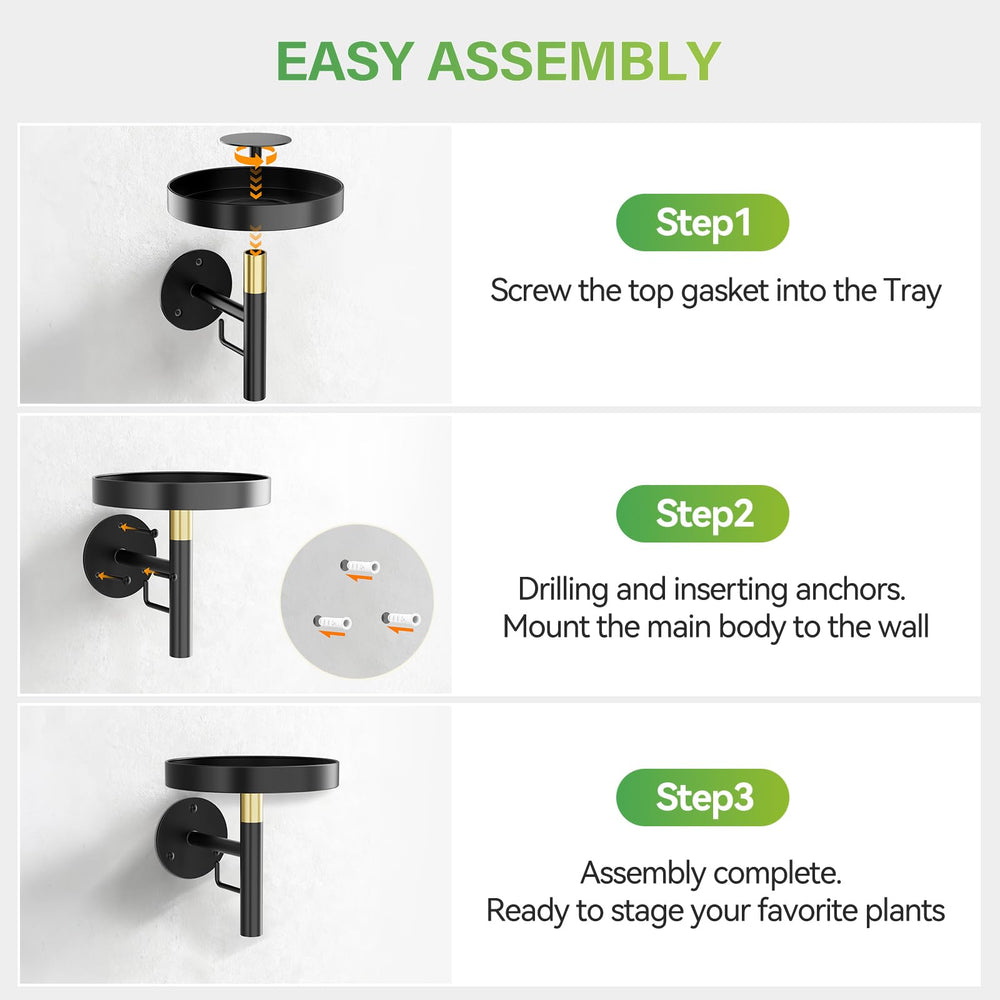 DELLAN hardware kit laid out to show included screws and easy-install benefit