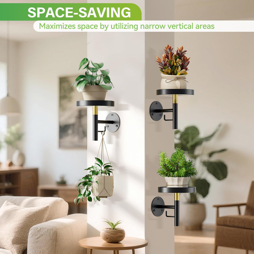 DELLAN mounted holder with ceramic pot demonstrating secure support and styling benefit