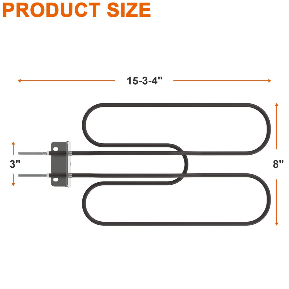 DELSbbq close-up of element coil showing durable high-temperature construction