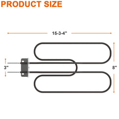 DELSbbq close-up of element coil showing durable high-temperature construction