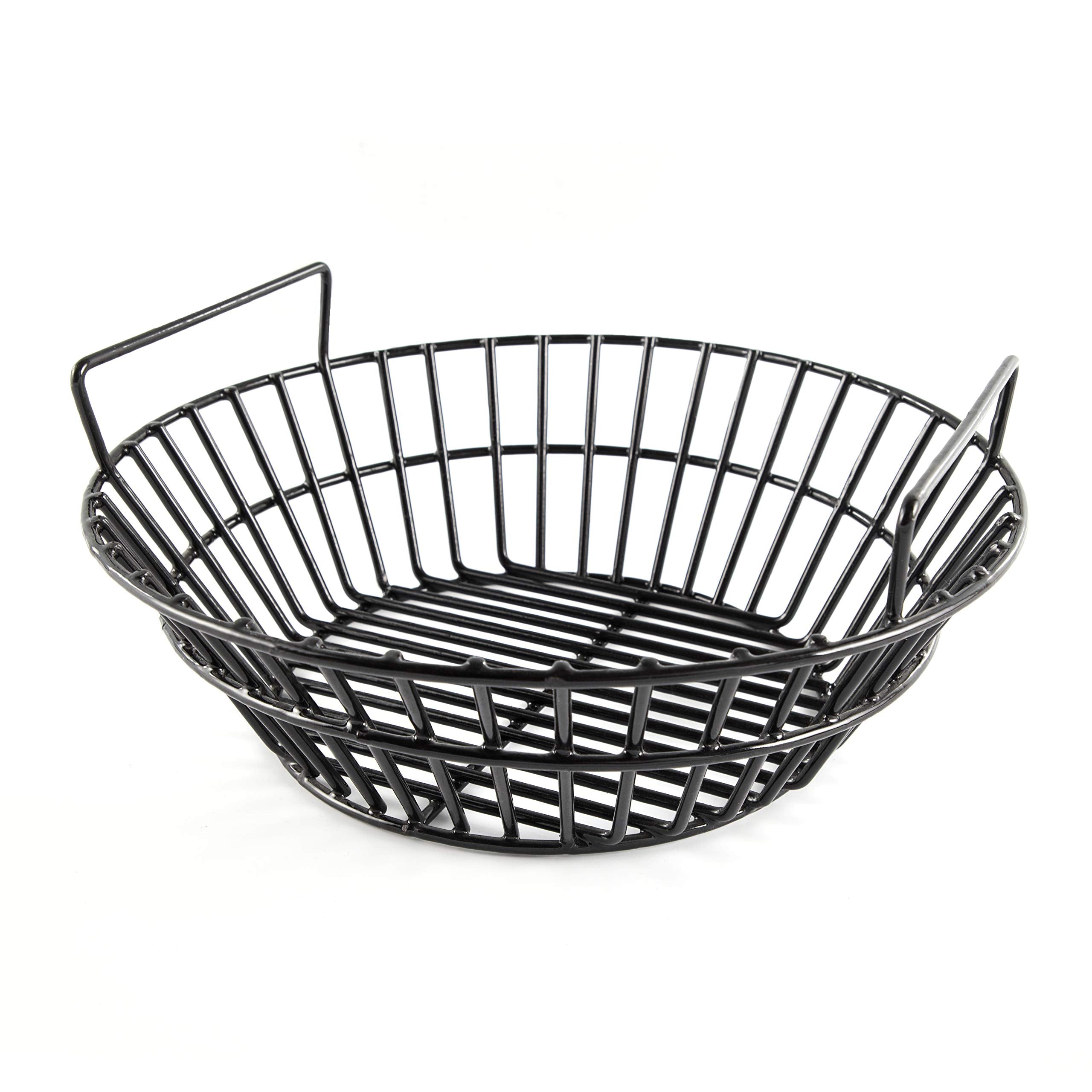 DELSbbq ash basket front view showing fit and sturdy rim for easy handling