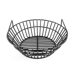 DELSbbq ash basket being lifted out for quick ash removal and charcoal preservation