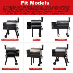 DELSbbq BAC012 installed in a pellet grill demonstrating proper placement and even heat