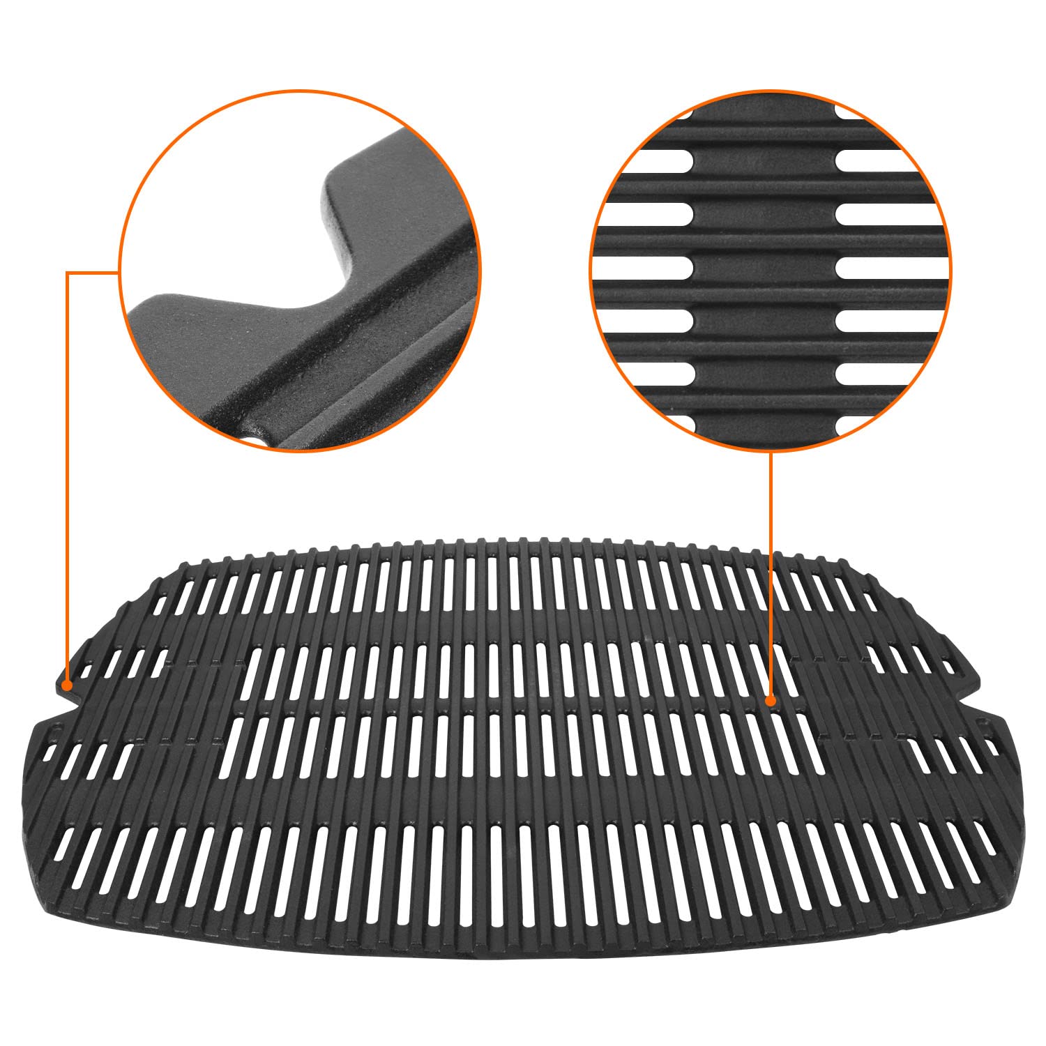 DELSbbq burner producing an even flame pattern for consistent grill heating