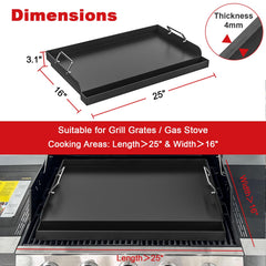 DELSbbq close-up of nonstick carbon steel surface for easy release