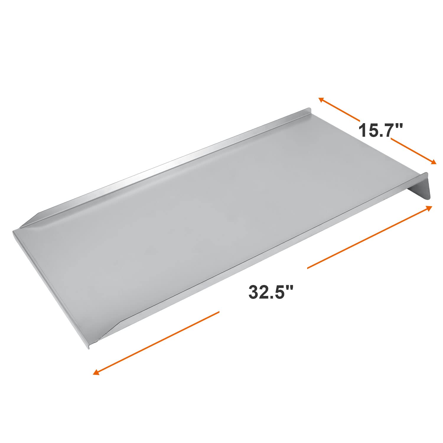 DELSbbq close-up of stainless surface highlighting durability and easy cleaning