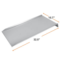DELSbbq close-up of stainless surface highlighting durability and easy cleaning