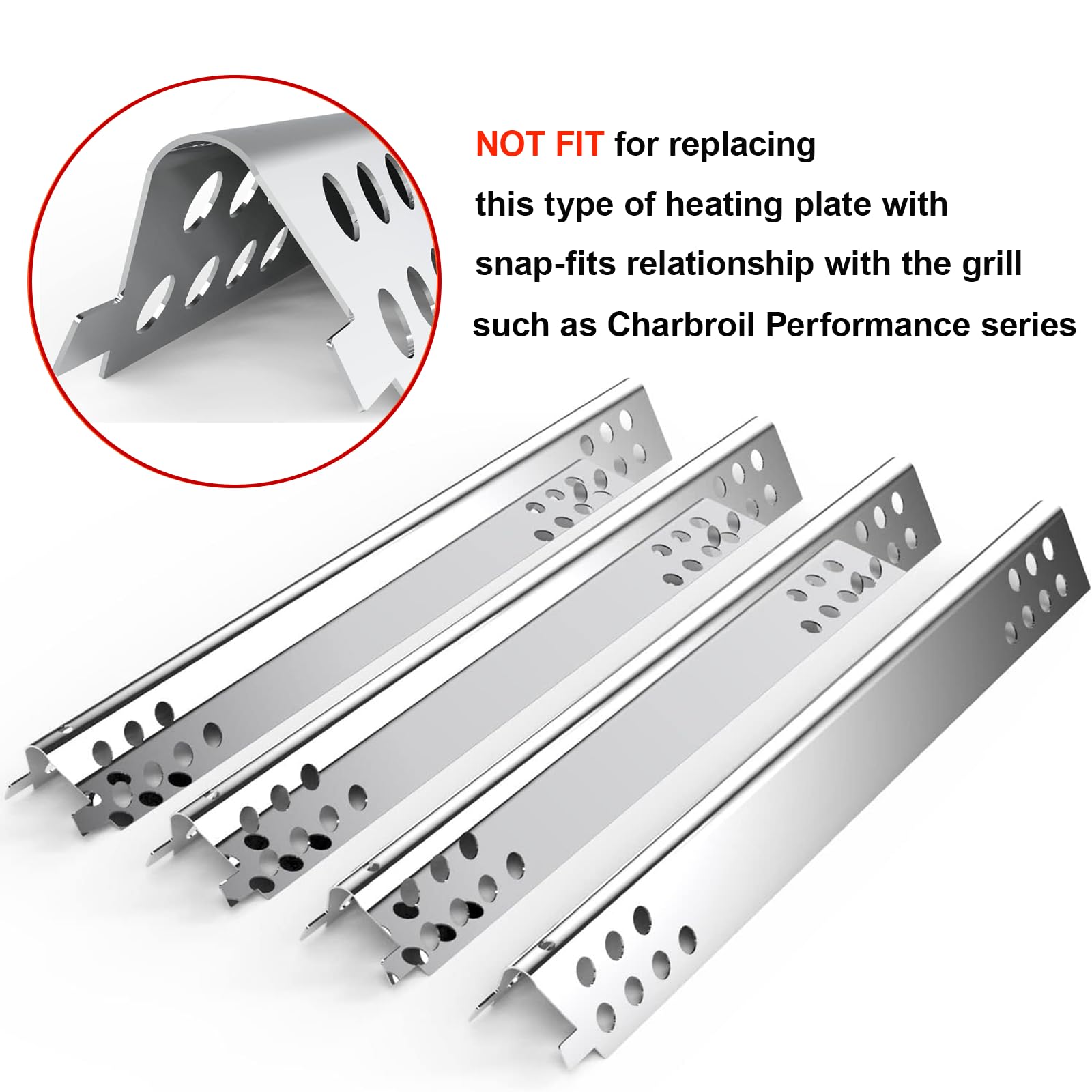 DELSbbq five adjustable plates lined up to show quantity and consistent quality