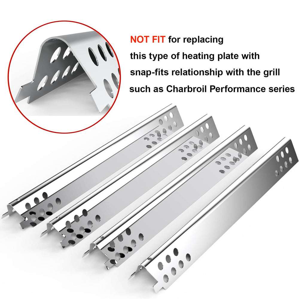 DELSbbq five adjustable plates lined up to show quantity and consistent quality
