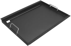 DELSbbq full griddle insert front view shows large cooking area benefit