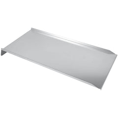 DELSbbq front view of stainless replacement drip tray showing fit and finish benefits