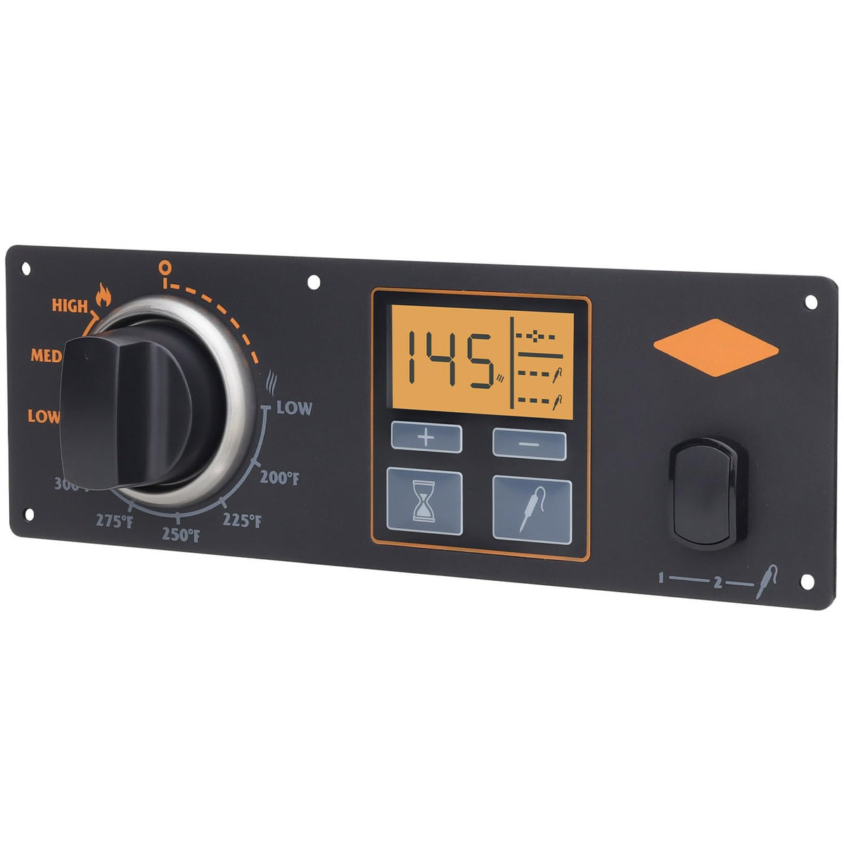 DELSbbq front panel assembly showing clear display and controls for fast troubleshooting