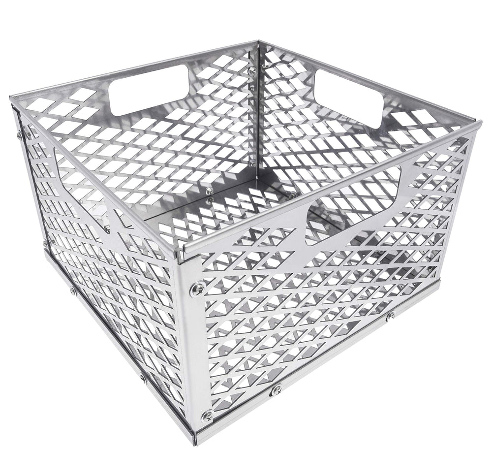 DELSbbq front view in firebox showing fit and improved airflow