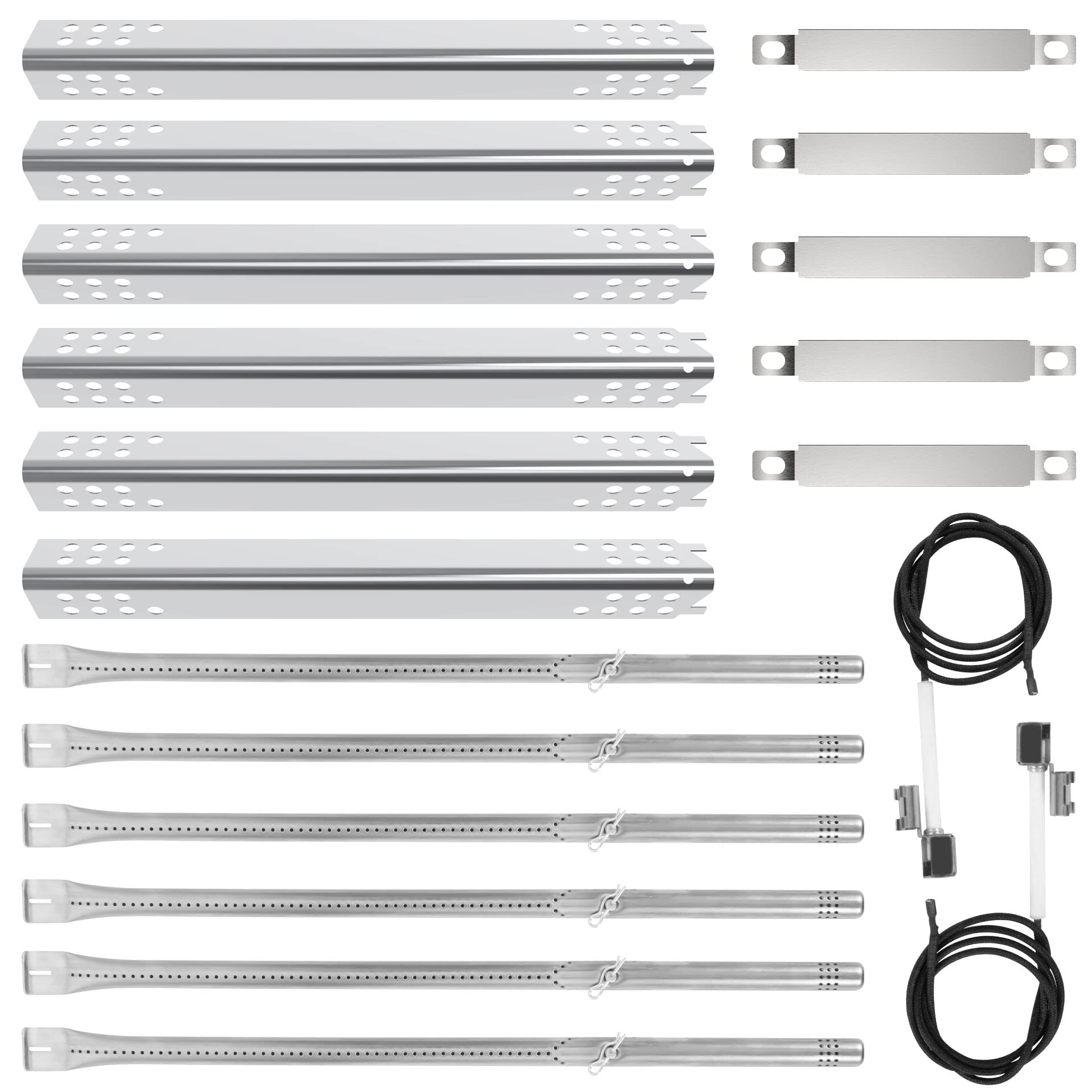 DELSbbq kit front view showing all replacement parts for clear identification and fit