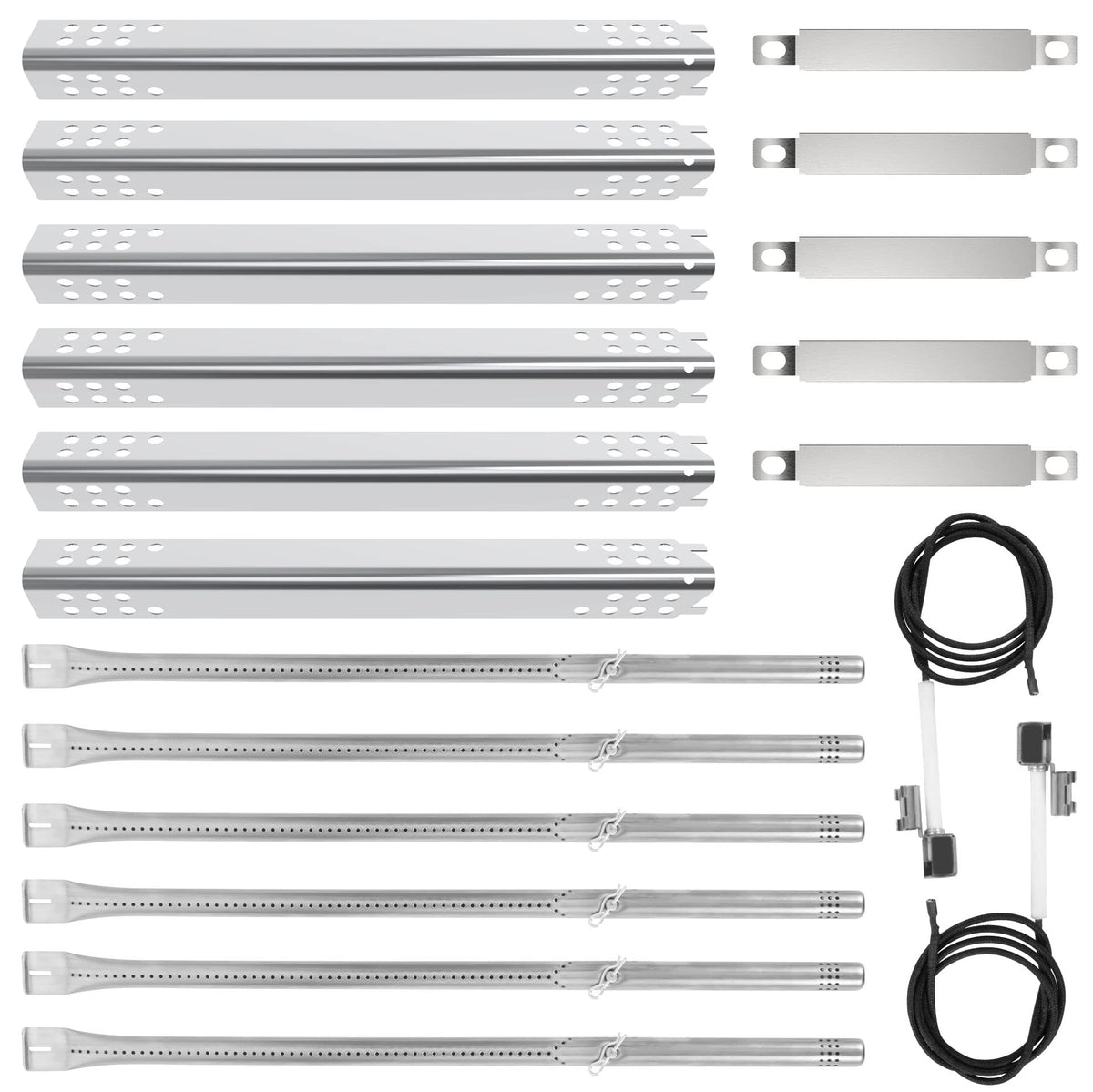DELSbbq kit front view showing all replacement parts for clear identification and fit
