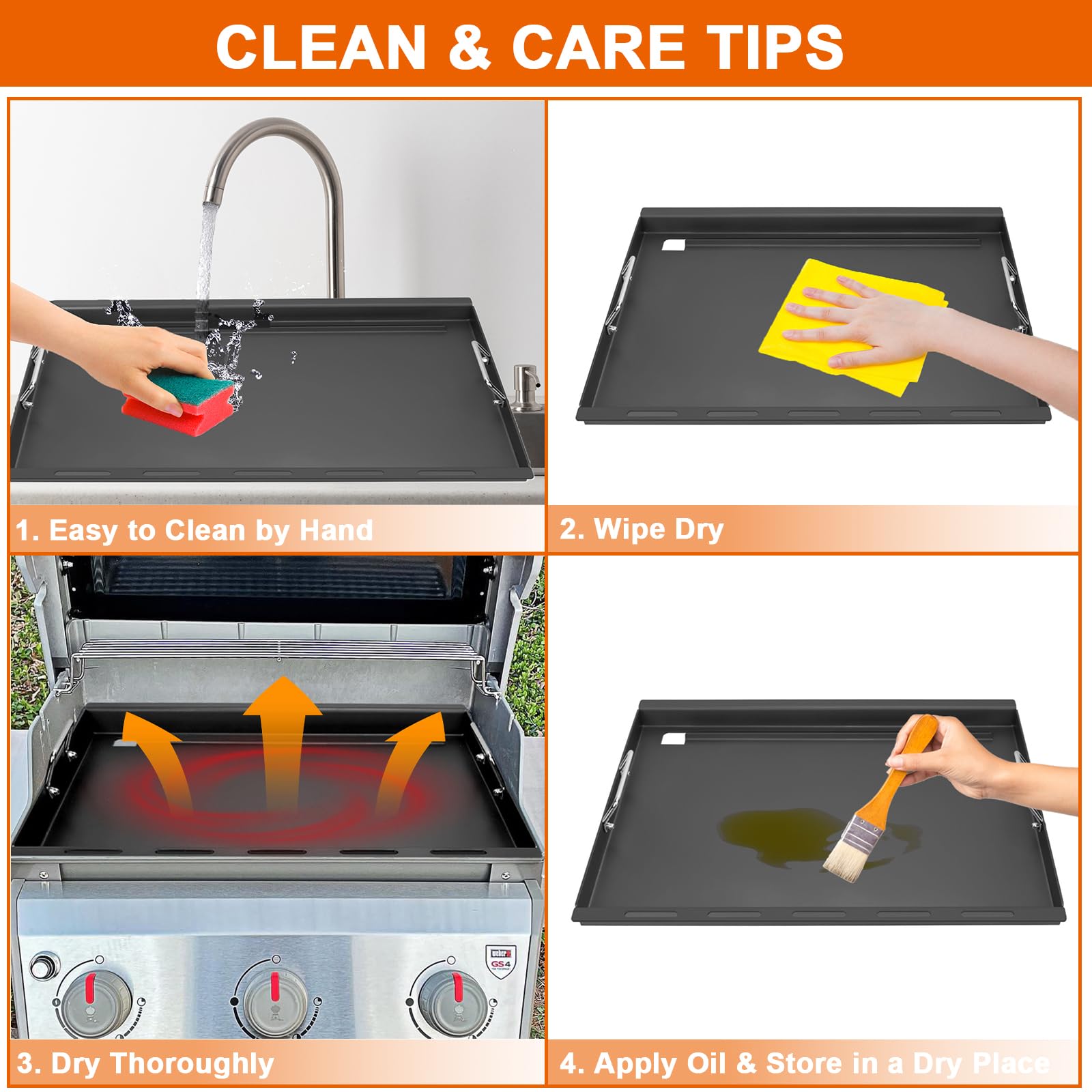 DELSbbq griddle compatibility label, detailing model fit for quick confirmation