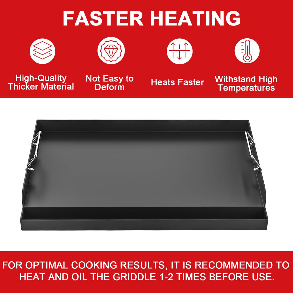 DELSbbq griddle in backyard serving breakfast showing convenience for gatherings