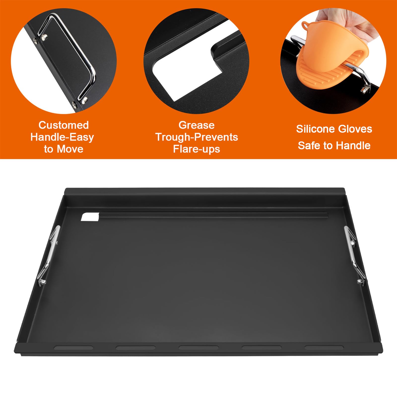 DELSbbq handle and gloves included show safe handling benefit