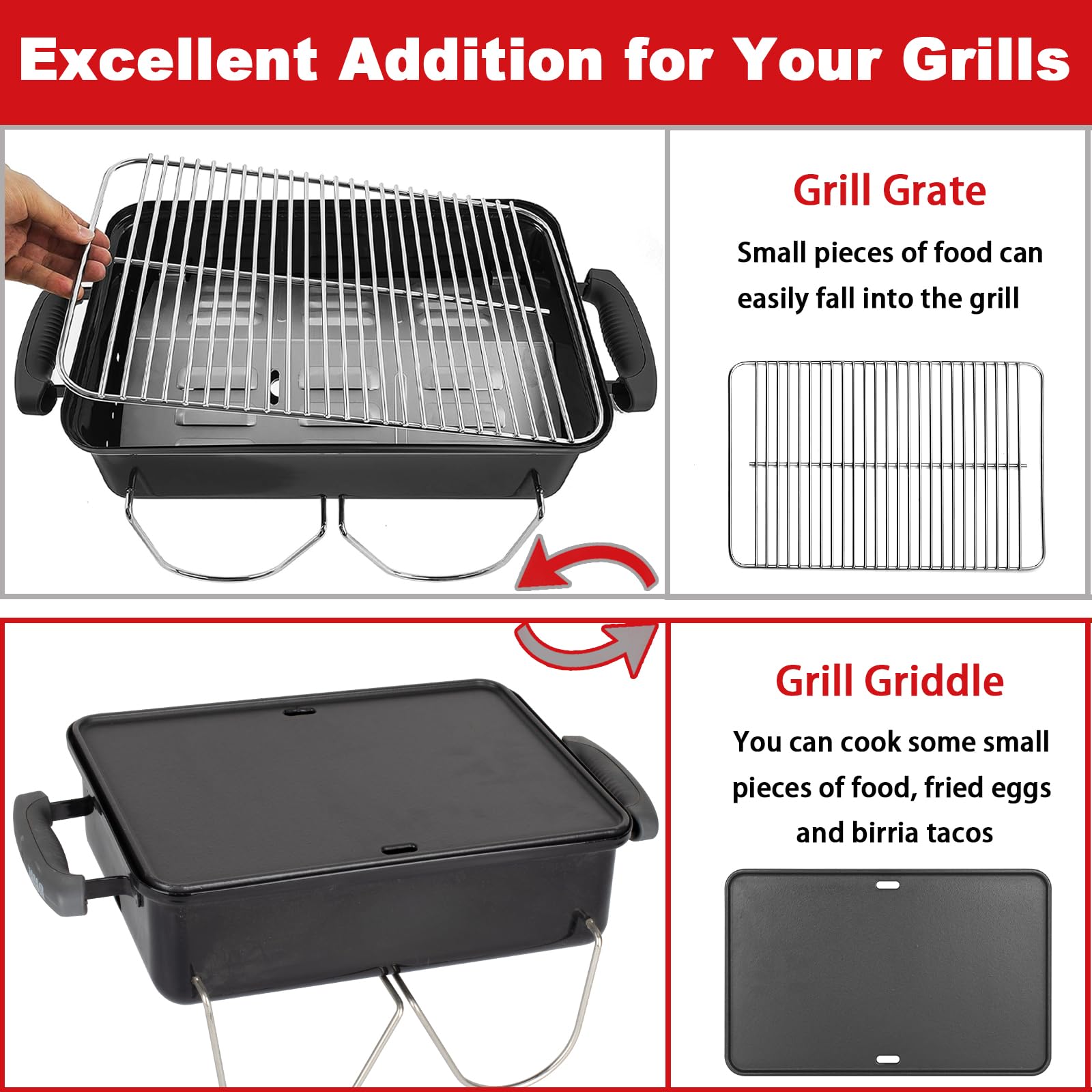 DELSbbq griddle in use searing steak evenly for better crust and flavor