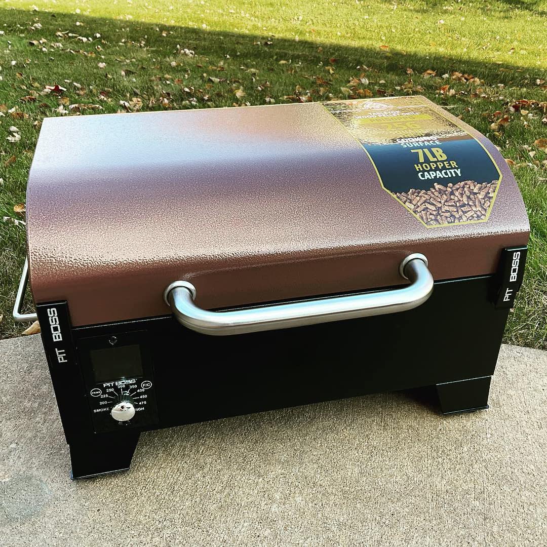 DELSbbq installed in Pit Boss tabletop grill restoring consistent cook temperatures