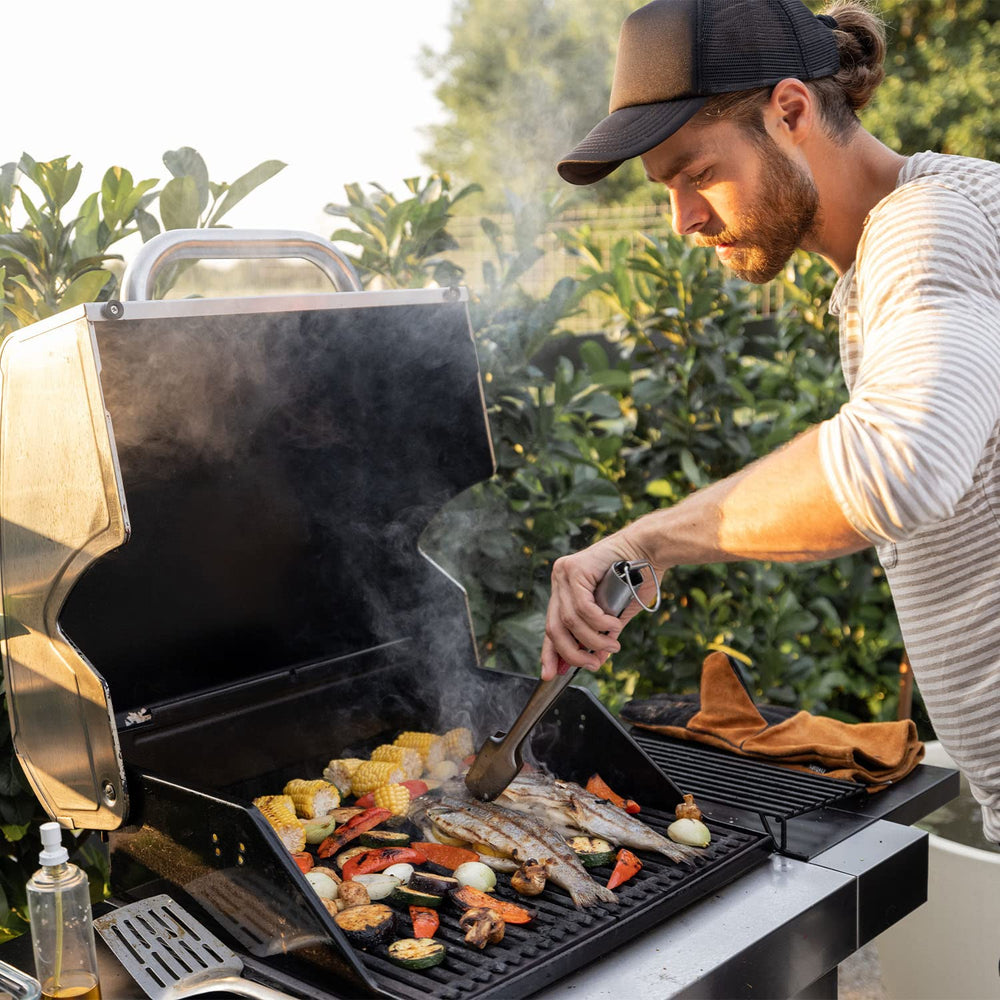 DELSbbq stamped label and dimensions showing model compatibility and clarity