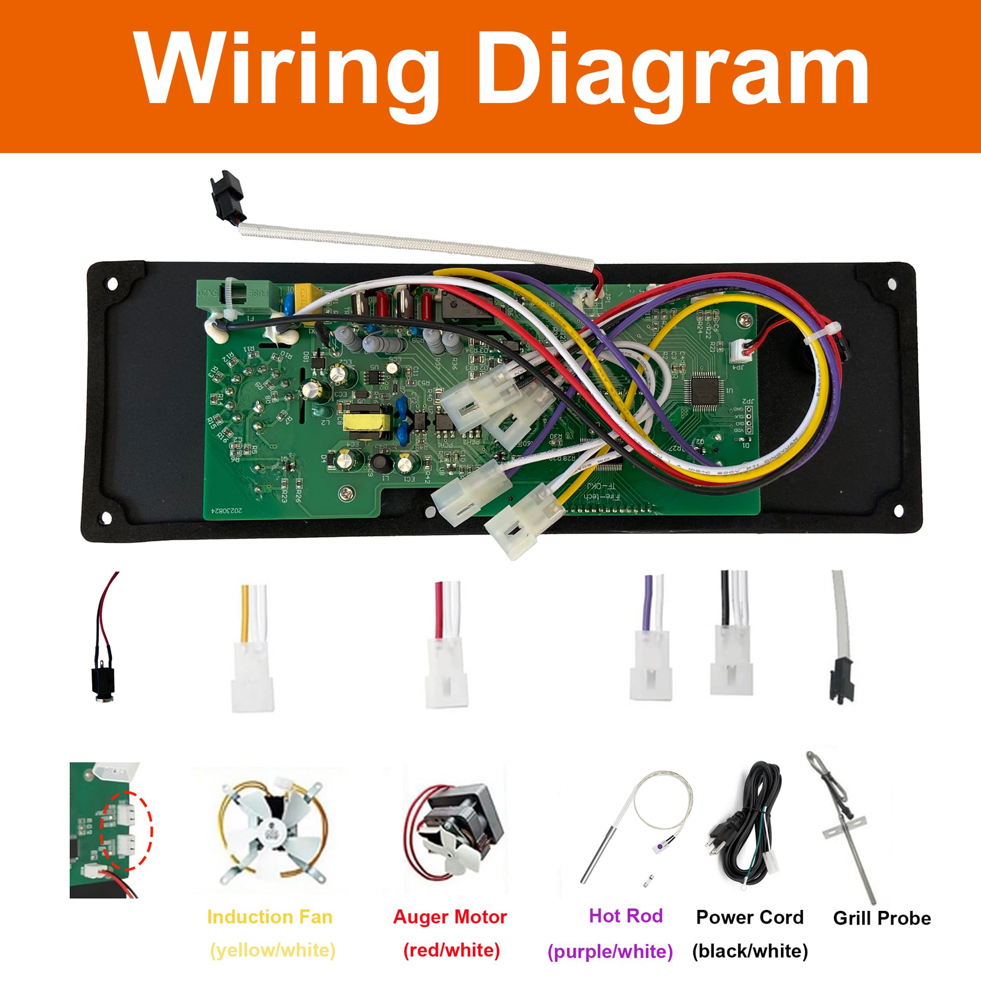 DELSbbq LED display close-up with bright readout for easy outdoor visibility