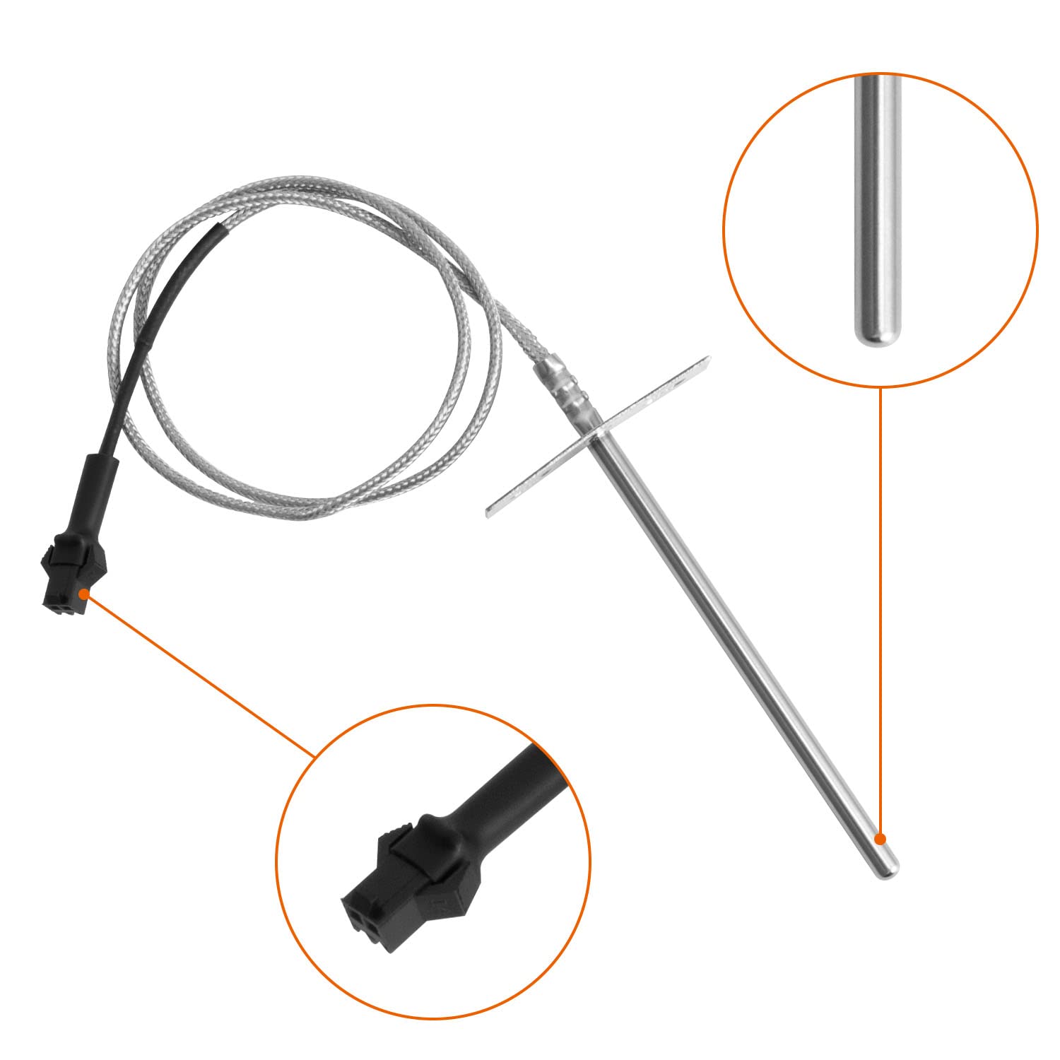 DELSbbq LED display visible in sunlight enabling easy temperature monitoring outdoors