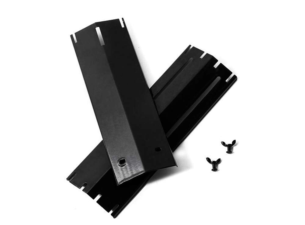 DELSbbq plate edge profile showing 3.75-inch width for even heat distribution
