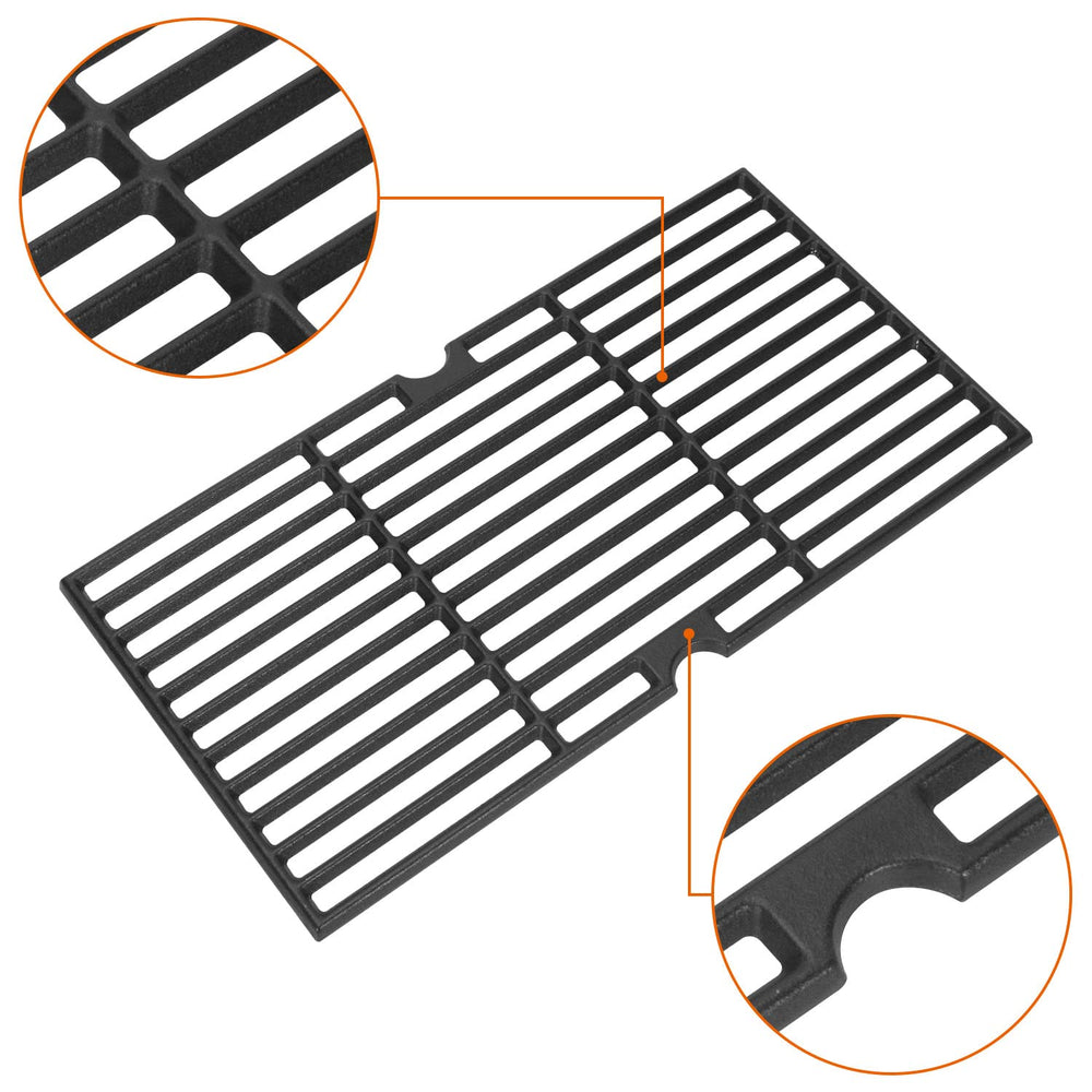 DELSbbq grates beside ruler showing exact 18-inch dimensions for correct fit