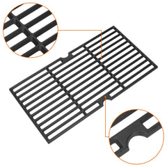 DELSbbq grates beside ruler showing exact 18-inch dimensions for correct fit