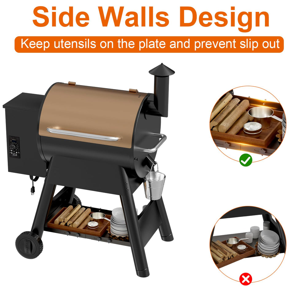 DELSbbq undershelf storage holding utensils for organized grilling