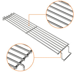 DELSbbq rack beside ruler showing 24.8 inch length for accurate fit