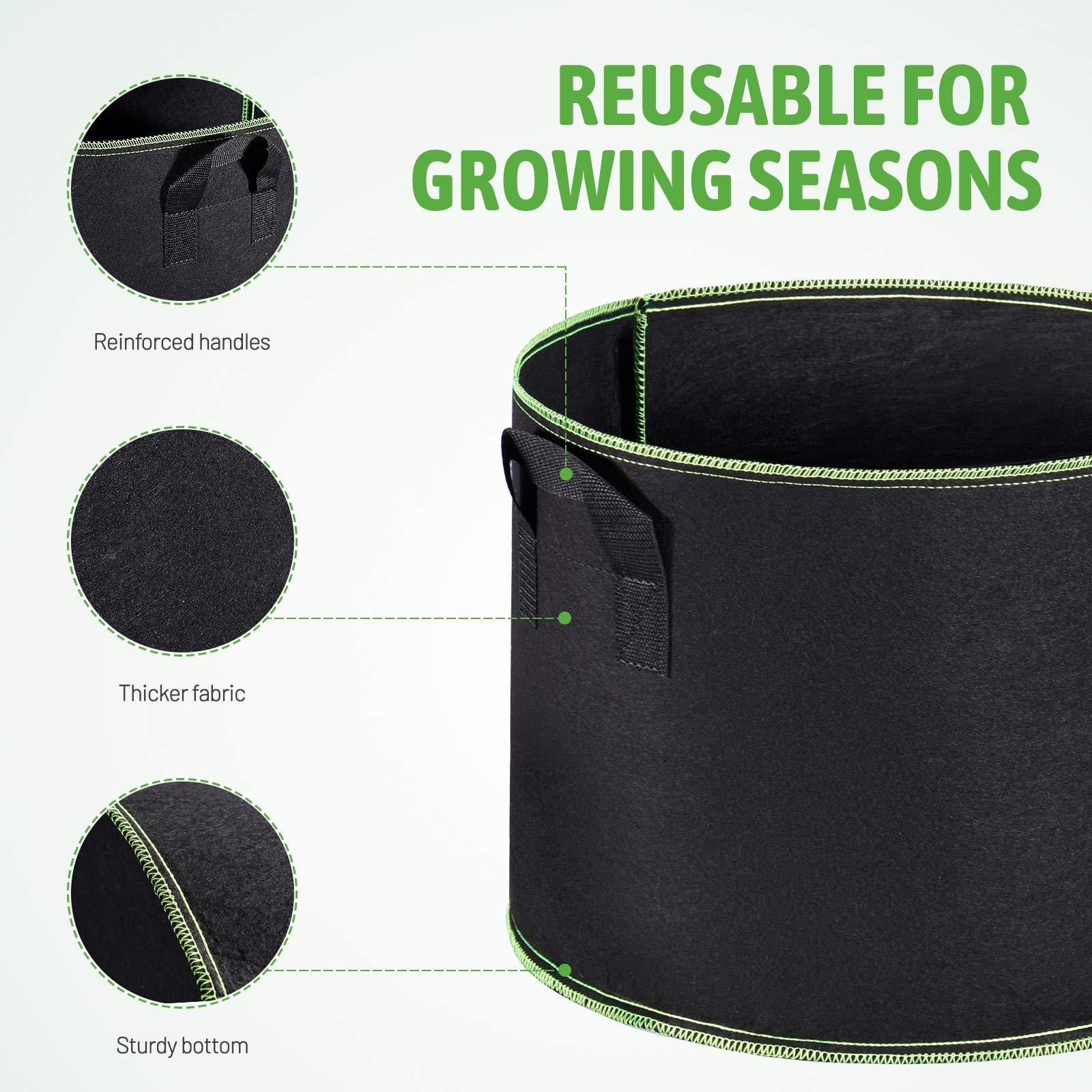 Delxo heavy-duty stitched handles detail illustrating secure lifting and easy transport