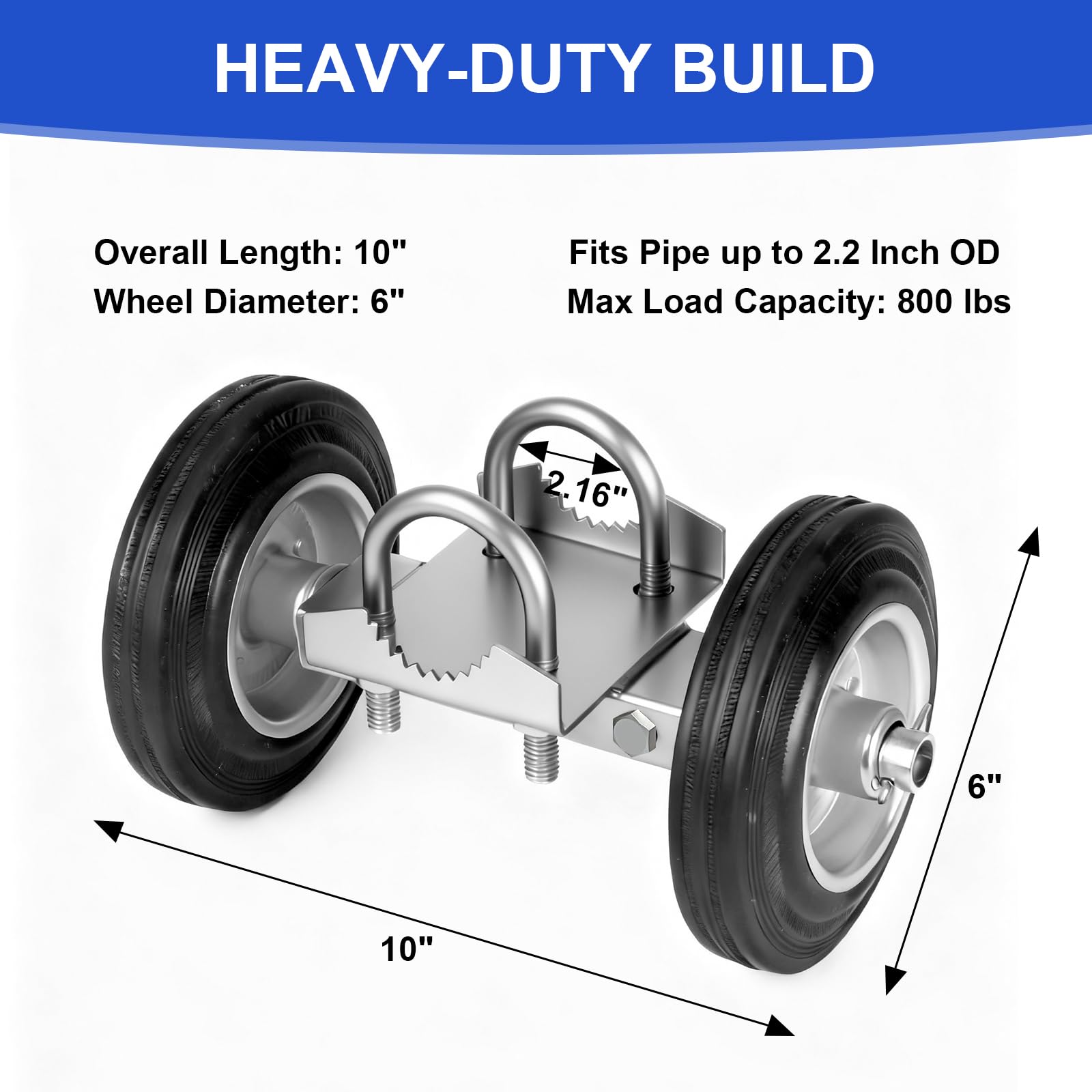 Demimy close-up rubber wheel tread for quiet, smooth rolling