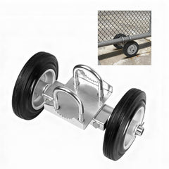 Demimy front view gate wheel carrier showing durable build and balance