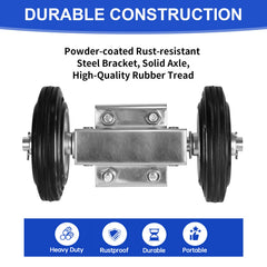 Demimy underside axle and bracket detail for long-lasting durability